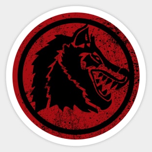 WolfBlood Logo (distressed) Sticker